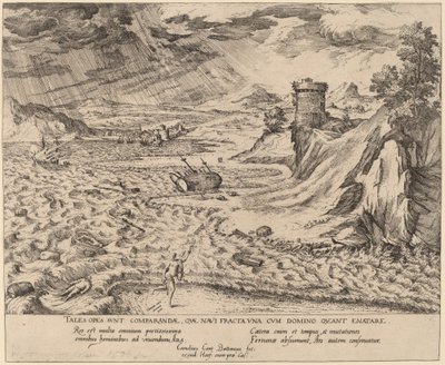 El naufragio de Simon Novellanus after Cornelis Cort