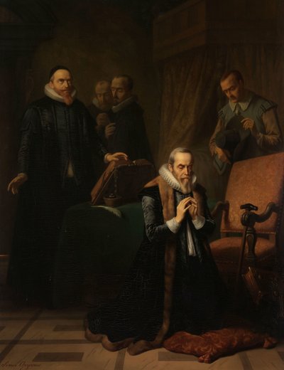La última oración de Johan van Oldenbarnevelt de Simon Opzoomer