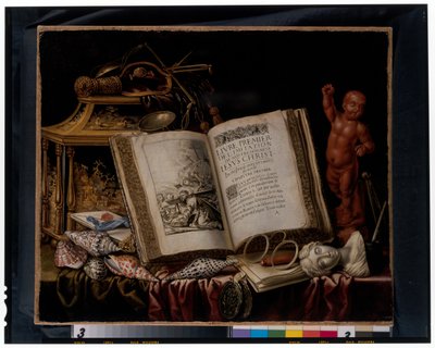 Un bodegón vanitas de Simon Renard de Saint Andre
