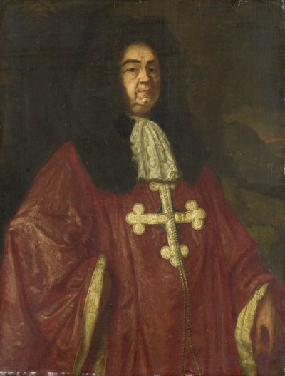 Retrato de Johannes Camprich van Cronefelt, caballero de la Orden de San Mauricio y San Lázaro, embajador imperial alemán en La Haya de Simon Ruys
