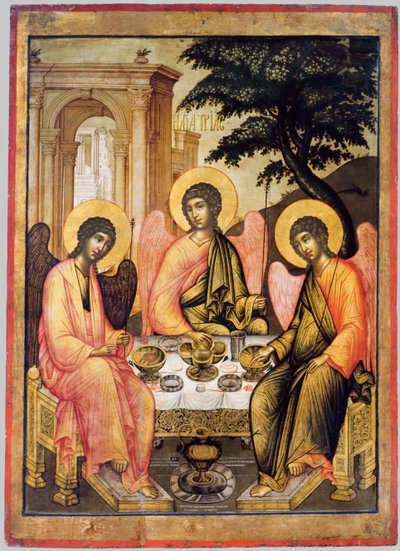 Trinidad del Antiguo Testamento, 1671 de Simon Ushakov