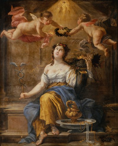 Una Alegoría de la Felicidad Pública de Simon Vouet