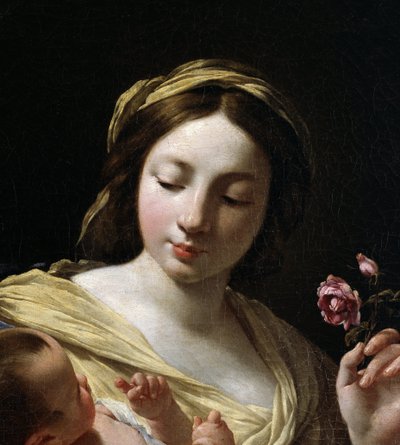 (detalle) La Virgen y el Niño Jesús de Simon Vouet