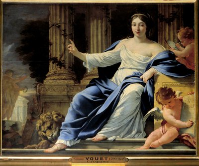 Eloquencia. Representación de Polimnia, musa de la Eloquencia de Simon Vouet