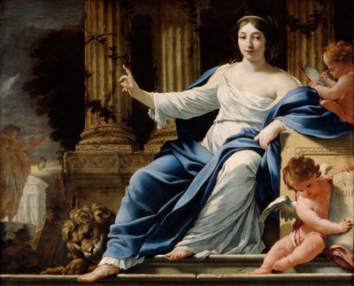 Polimnia, Musa de la elocuencia, siglo XVII de Simon Vouet
