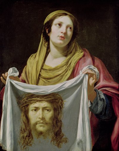 Santa Verónica sosteniendo el Santo Sudario de Simon Vouet