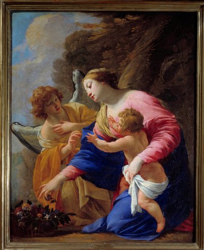 La Virgen y el Ángel de Simon Vouet