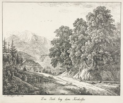 El camino por el Kochelsee, 1809 de Simon Warnberger