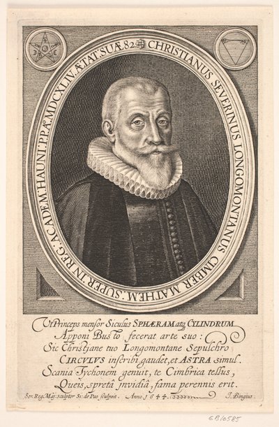Profesor Christen Sørensen Longomontanus de Simon de Pas
