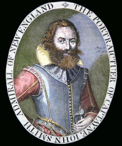 Capitán John Smith (1580-1631) de Simon de Passe