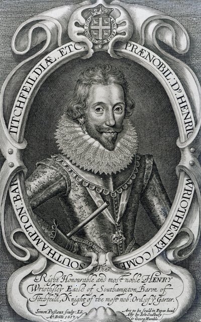 Henry Wriothesley, 3er Conde de Southampton, 1617 de Simon de Passe