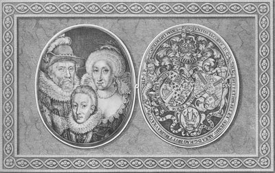 James I, Ana de Dinamarca y Enrique, Príncipe de Gales, 1612, 1904 de Simon de Passe