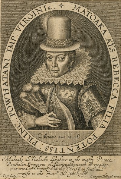 Pocahontas de Simon de Passe