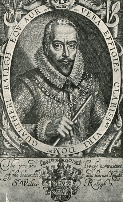 Sir Walter Raleigh, 1906 de Simon de Passe