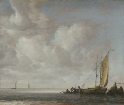 Mar en calma, después de 1640 de Simon de Vlieger