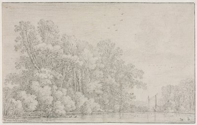 Paisaje fluvial, c. 1650 de Simon de Vlieger