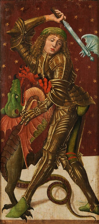San Jorge matando al dragón de Simon von Taisten