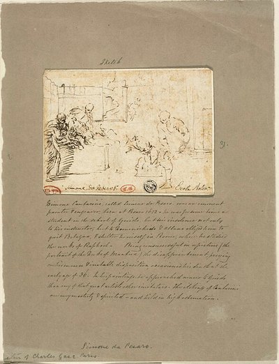 Estera histórica de Simone Cantarini