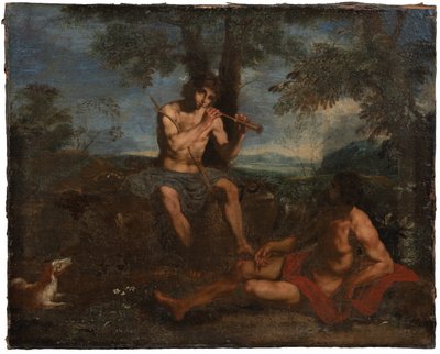Mercurio y Argos de Simone Cantarini