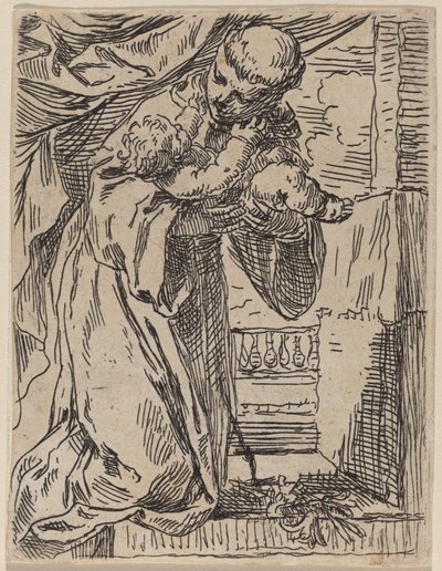 El Pequeño San Antonio de Padua de Simone Cantarini