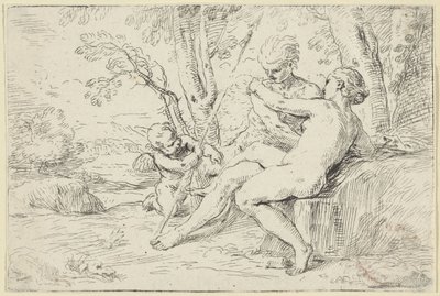 Venus y Adonis de Simone Cantarini