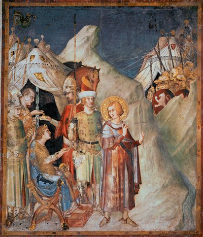 Episodios de la vida de San Martín (fresco de Simone Martini) de Simone Martini