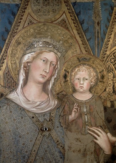 Maestà (detalle) de Simone Martini