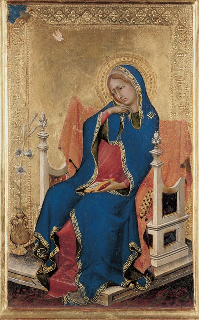 María, del Políptico Orsini (temple sobre tabla) (véase también 471172-5) de Simone Martini
