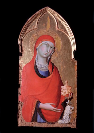 Políptico de Orvieto, María Magdalena y el donante de Simone Martini