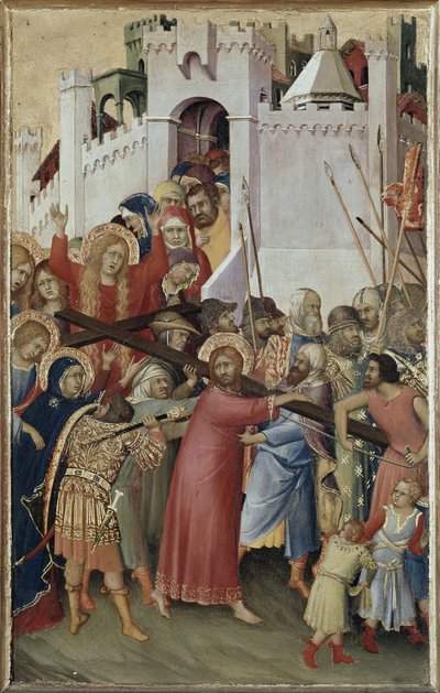 Políptico Orsini: Cristo llevando la cruz de Simone Martini