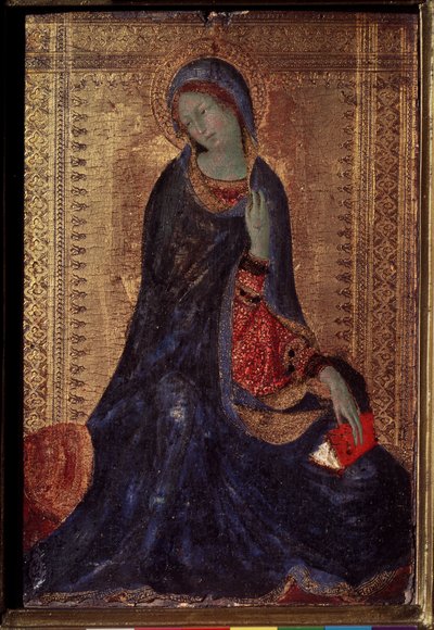 Virgen Anunciada. Pintura de Simone Martini (1280 / 85-1344) de Simone Martini
