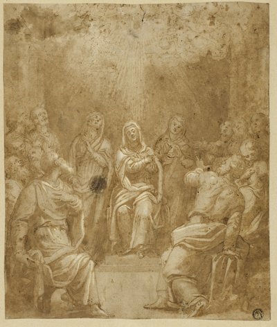 Estudio para Pentecostés de Simone Peterzano