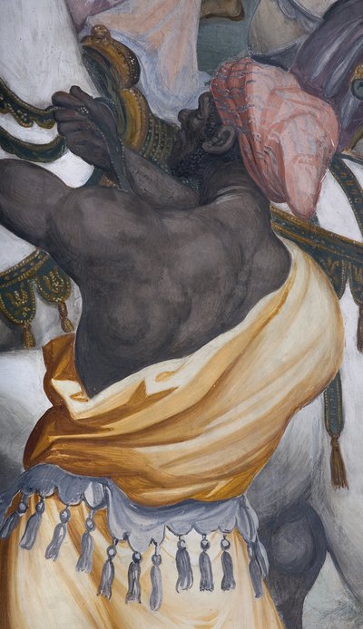 La Adoración de los Magos, Presbiterio, 1578-82 (detalle) de Simone Veneziano Peterzano