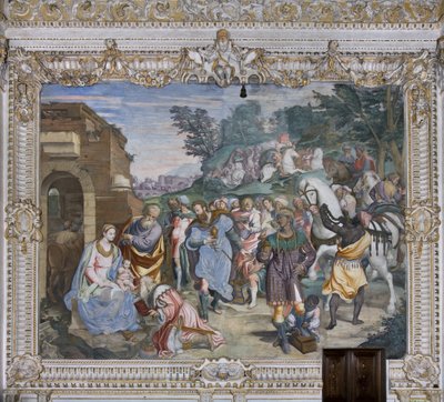 Adoración de los Magos, Presbiterio, 1578-82 de Simone Veneziano Peterzano
