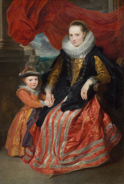 Susanna Fourment y su hija de Sir Anthony van Dyck