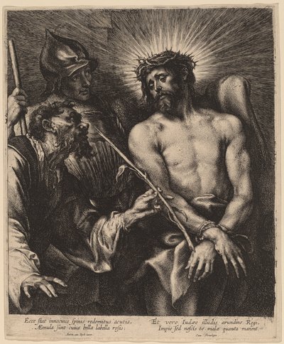 Cristo coronado de espinas de Sir Anthony van Dyck and Lucas Emil Vorsterman