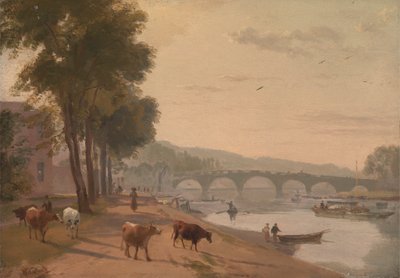 Vista del puente de Richmond, en el Támesis de Sir Augustus Wall Callcott