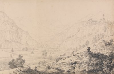 Álbum de 30 vistas del Tirol e Italia: Castillos de Wafenstein [?], Sprechenstein y Reifenstein a algunas millas del Brennero, 27 oct.r 1840 de Sir Charles D