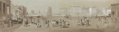 Casa de Gobierno desde la Biblioteca de San Andrés - Calcuta de Sir Charles D