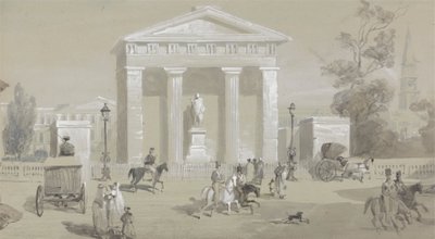 Estatua del Marqués de Hastings en Tank Square - Calcuta de Sir Charles D
