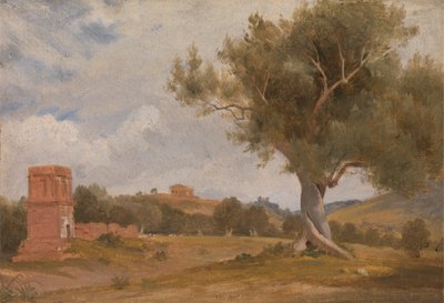 Vista de Girgenti, en Sicilia, con el Templo de la Concordia y Juno de Sir Charles Lock Eastlake