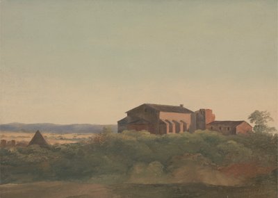 Vista de la iglesia de Santa Sabina y de la pirámide de Cestio, Roma de Sir Charles Lock Eastlake
