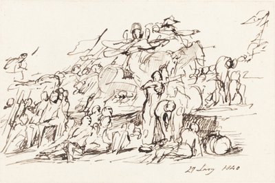 Escena de batalla de Sir David Wilkie