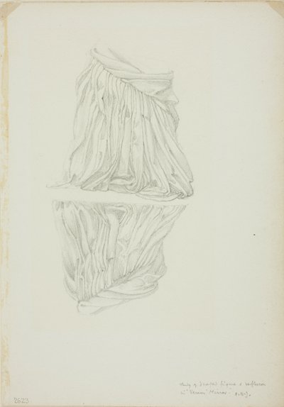 Figura Drapada y Reflejo, estudio para Espejo de Venus de Sir Edward Burne Jones