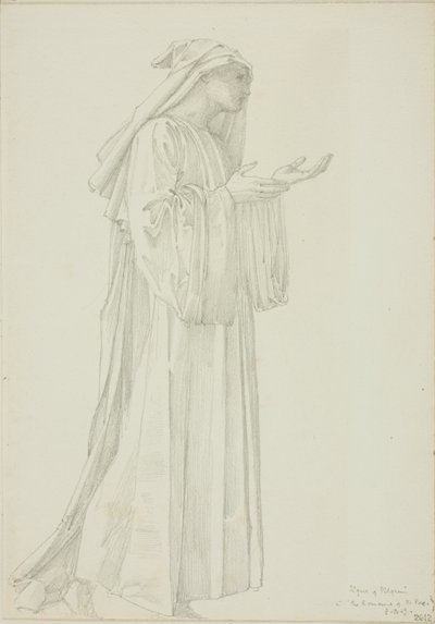 Figura de peregrino en el Romance de la Rosa de Sir Edward Burne Jones