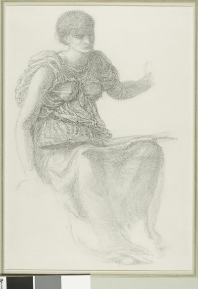 Estudio para una de las Parcas de Sir Edward Burne Jones