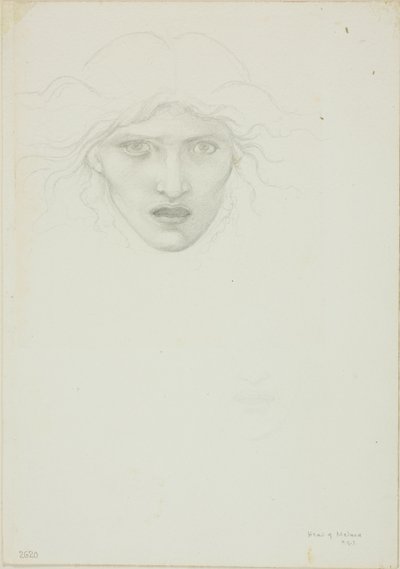 Estudio para Rondanini Medusa de Sir Edward Burne Jones