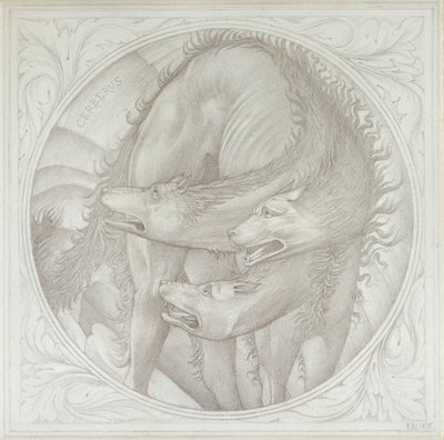 Cerbero, 1872-1875 de Sir Edward Coley Burne Jones
