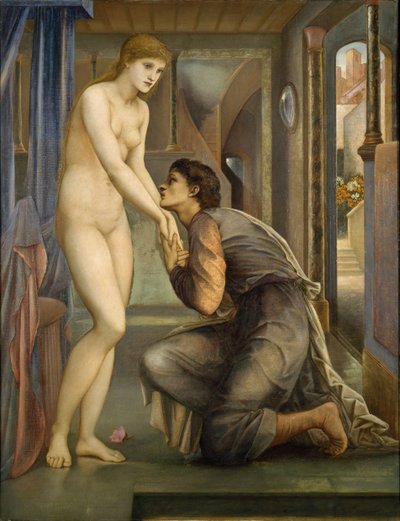 Pigmalión y la imagen - El alma alcanza, 1878 de Sir Edward Coley Burne Jones