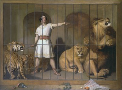 Retrato del Sr. Van Amburgh, como apareció con sus animales en los teatros de Londres de Edwin Landseer